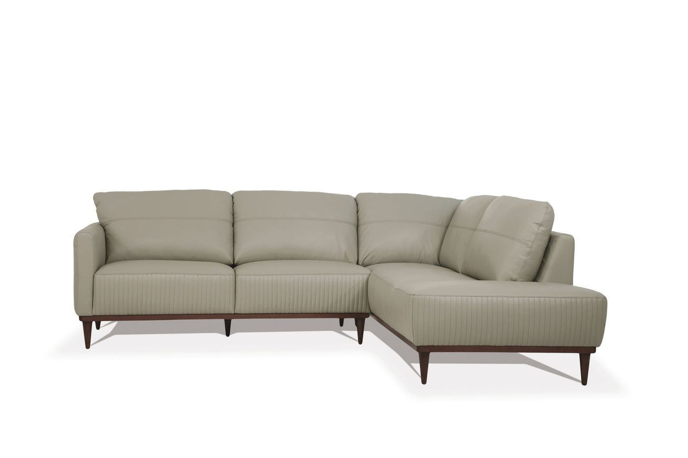 ACME Tampa Sectional Sofa, Airy Green Leather (1Set/2Ctn) 54975