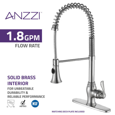 ANZZI Bastion Single Handle Standard Kitchen Faucet KF-AZ209ORB