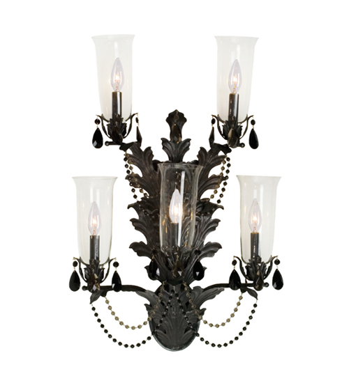 Meyda Lighting 20" Wide French Baroque 5 Light Wall Sconce- 120231