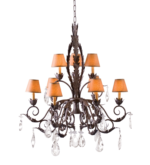 Meyda 36" Wide Country French 10 Light Two Tier Chandelier- 119077