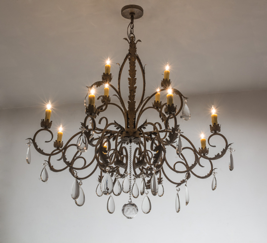 Meyda Lighting 50" Wide New Country French 12 Light Chandelier- 164238