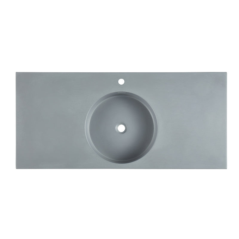 ANZZI Siena 48 in. Console Sink with Matte Grey Counter Top CS-FGC002-MB