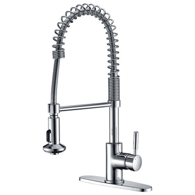 ANZZI Eclipse Single Handle Pull-Down Sprayer Kitchen Faucet KF-AZ1673BN