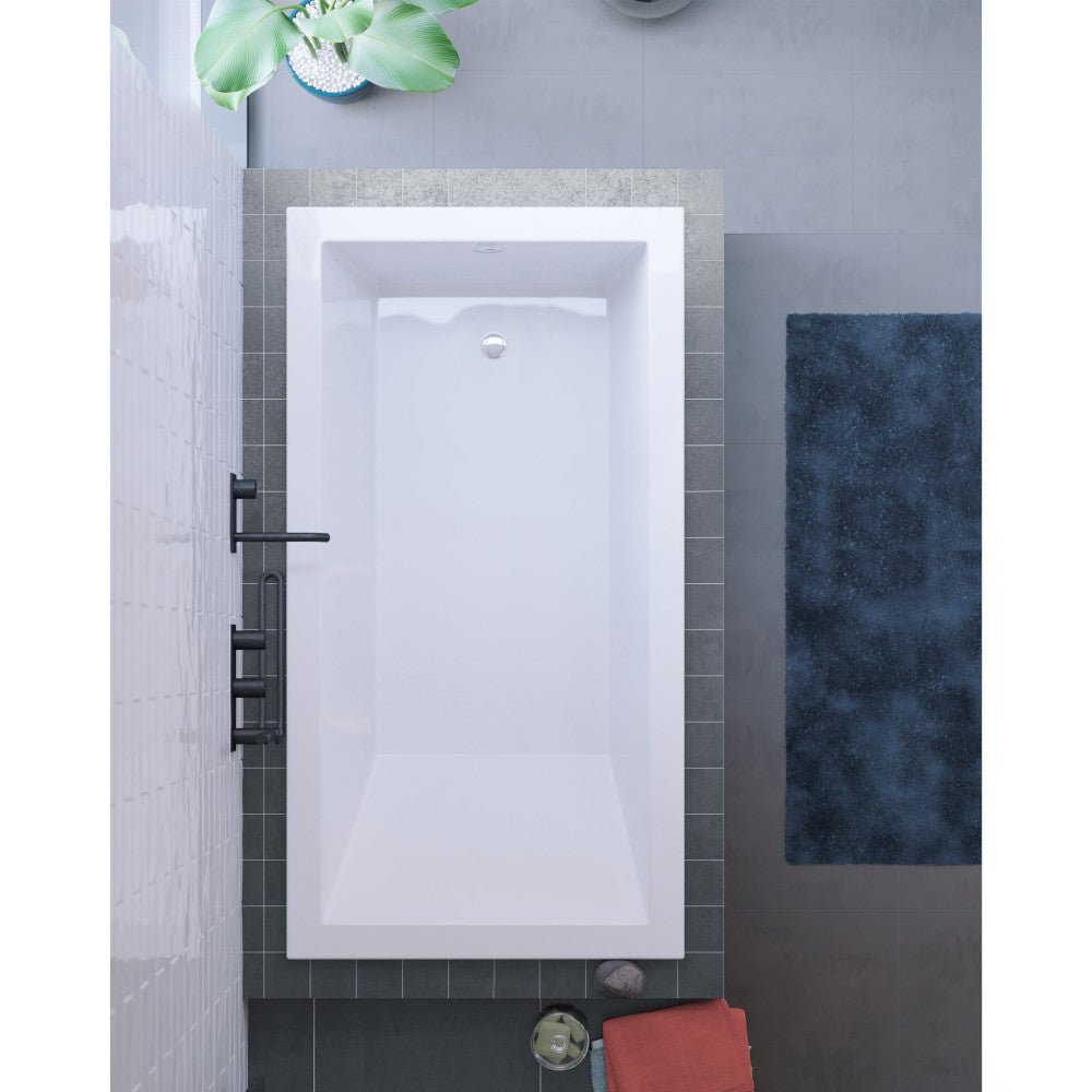 Swiss Madison Voltaire 54" x 30" Reversible Drain Drop-In Bathtub SM-DB572