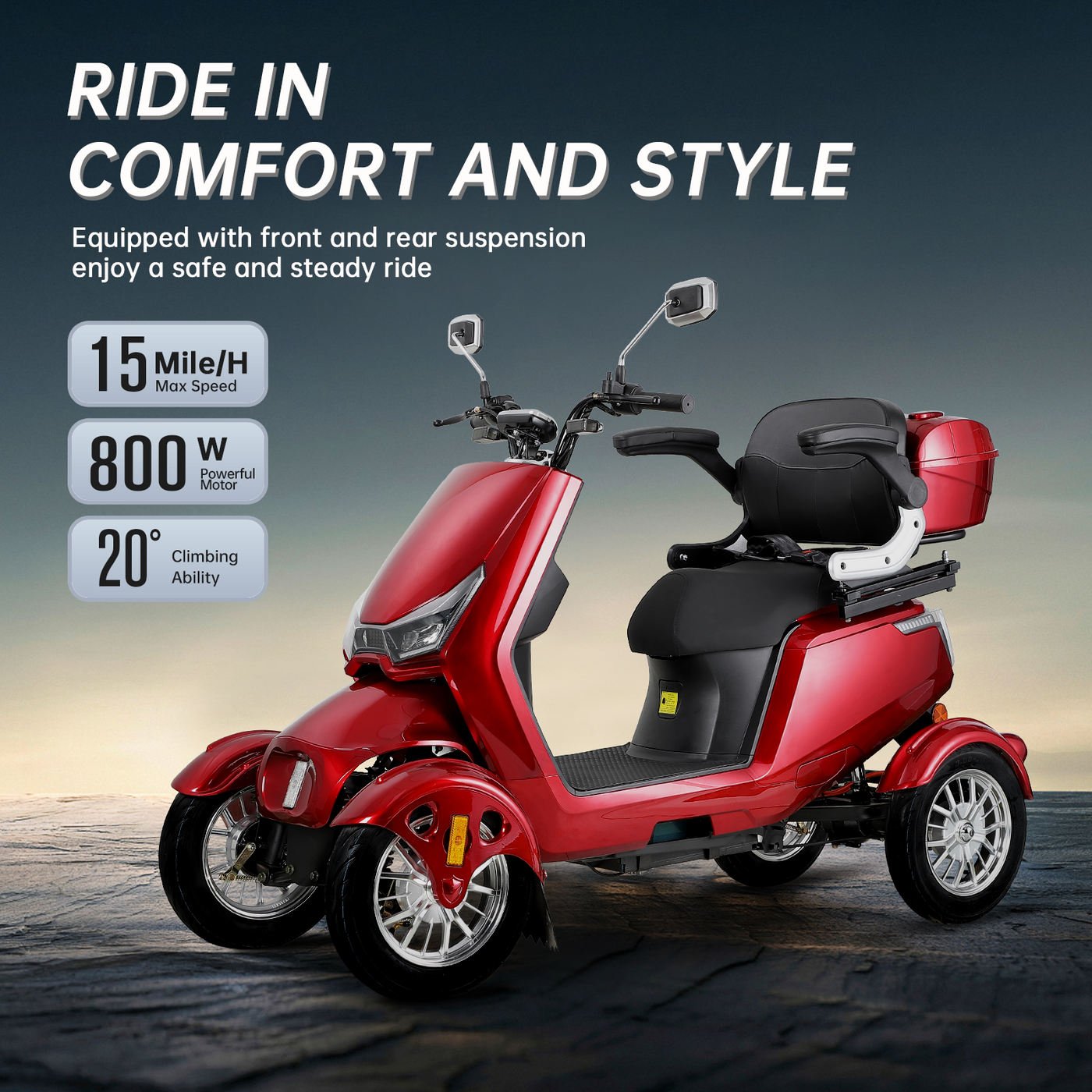 ELECTRIC MOBILITY SCOOTER WITH BIG SIZE ,HIGH POWER