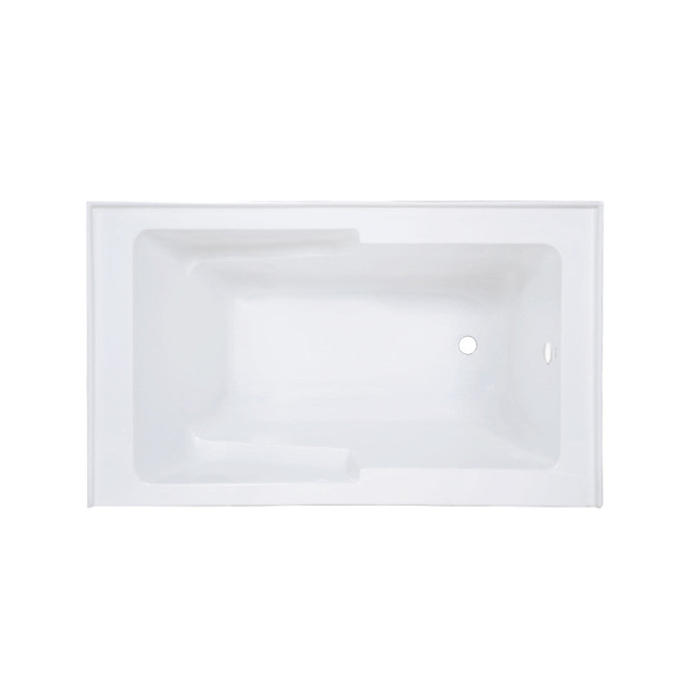 Swiss Madison Voltaire 54" x 30" Right-Hand Drain Alcove Bathtub with Apron & Armrest SM-AB550