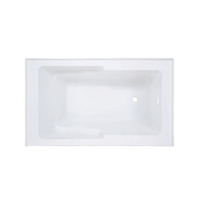 Swiss Madison Voltaire 54" x 30" Right-Hand Drain Alcove Bathtub with Apron & Armrest SM-AB550