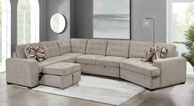 149" Oversized Sectional Modern Large Upholstered U-Shape Sectional Sofa, Extra Wide Chaise Lounge Couch for Home, Bedroom, Apartment, Dorm, Office, Light Gray