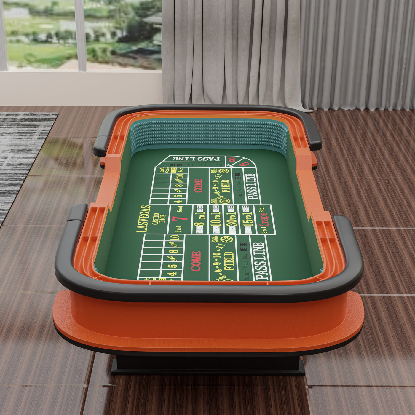 93" Classic Craps Dice Game Poker Table Green