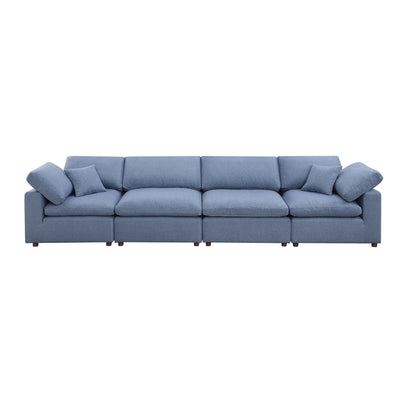 Modern Modular Sectional Sofa Set, Self-customization Design Sofa, Blue