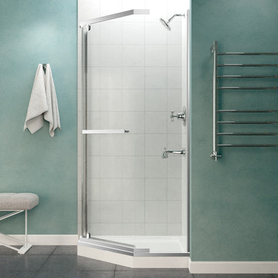 ANZZI Castle Series 49 in. x 72 in. Semi-Frameless Shower Door with TSUNAMI GUARD SD-AZ056-01BN