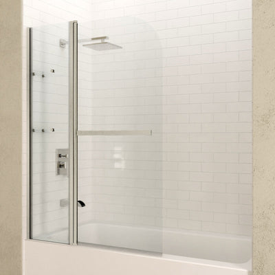 ANZZI Galleon 48 in. x 58 in. Frameless Tub Door with TSUNAMI GUARD SD-AZ054-01CH