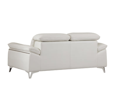 Global United Top Grain Italian Leather Loveseat