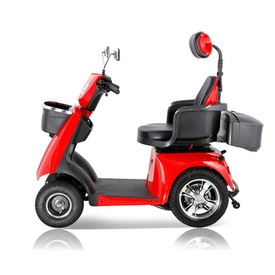 Fastest Mobility Scooter With Four Wheels For Adults & Seniors, Red 800W