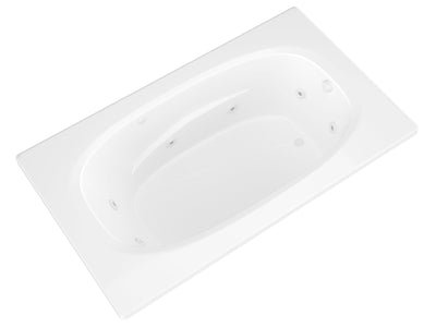 Atlantis Whirlpools Polaris 36 x 66 Rectangular Whirlpool Jetted Bathtub 3666PWL