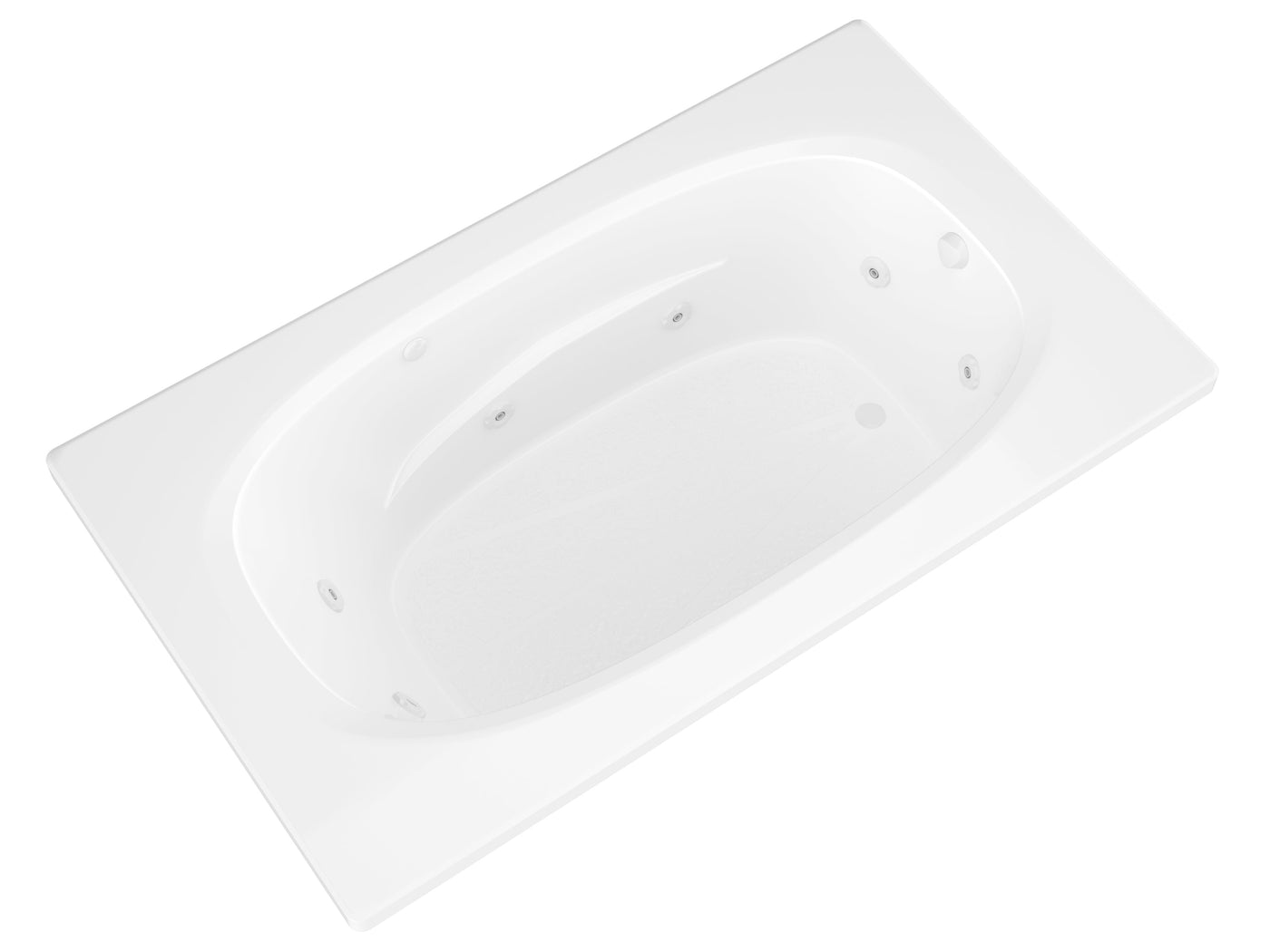 Atlantis Whirlpools Polaris 42 x 66 Rectangular Whirlpool Jetted Bathtub 4266PWR