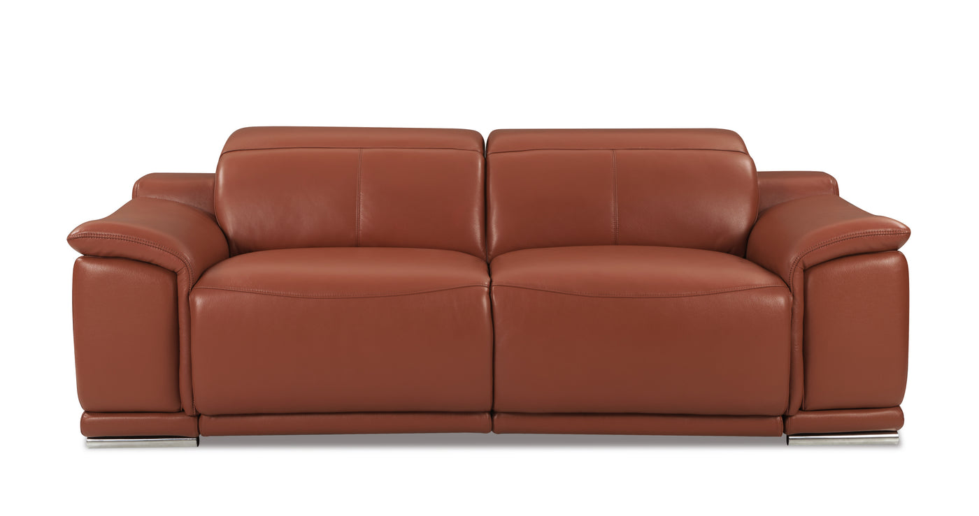 Global United Genuine Italian Leather Power Reclining Sofa