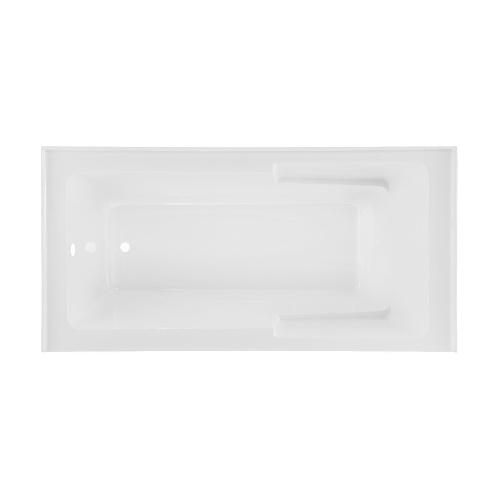 Swiss Madison Voltaire 72" x 36" Left-Hand Drain Alcove Bathtub with Apron and Armrest SM-AB556