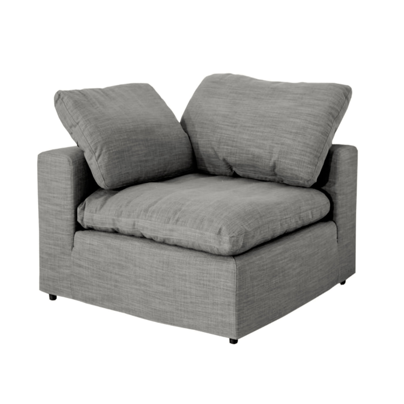 Harper Petite Grey Sectional - 5 Seat Configuration