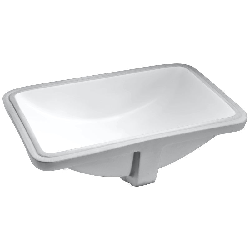 ANZZI Lanmia Series 24 in. Ceramic Undermount Sink Basin in White LS-AZ105