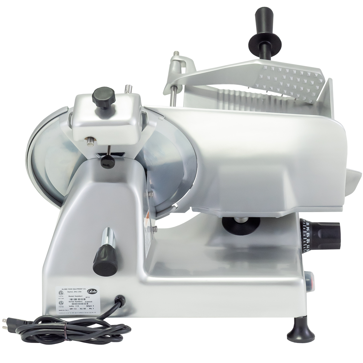 Globe Food Equipment G12 Medium-Duty 12" Manual Slicer