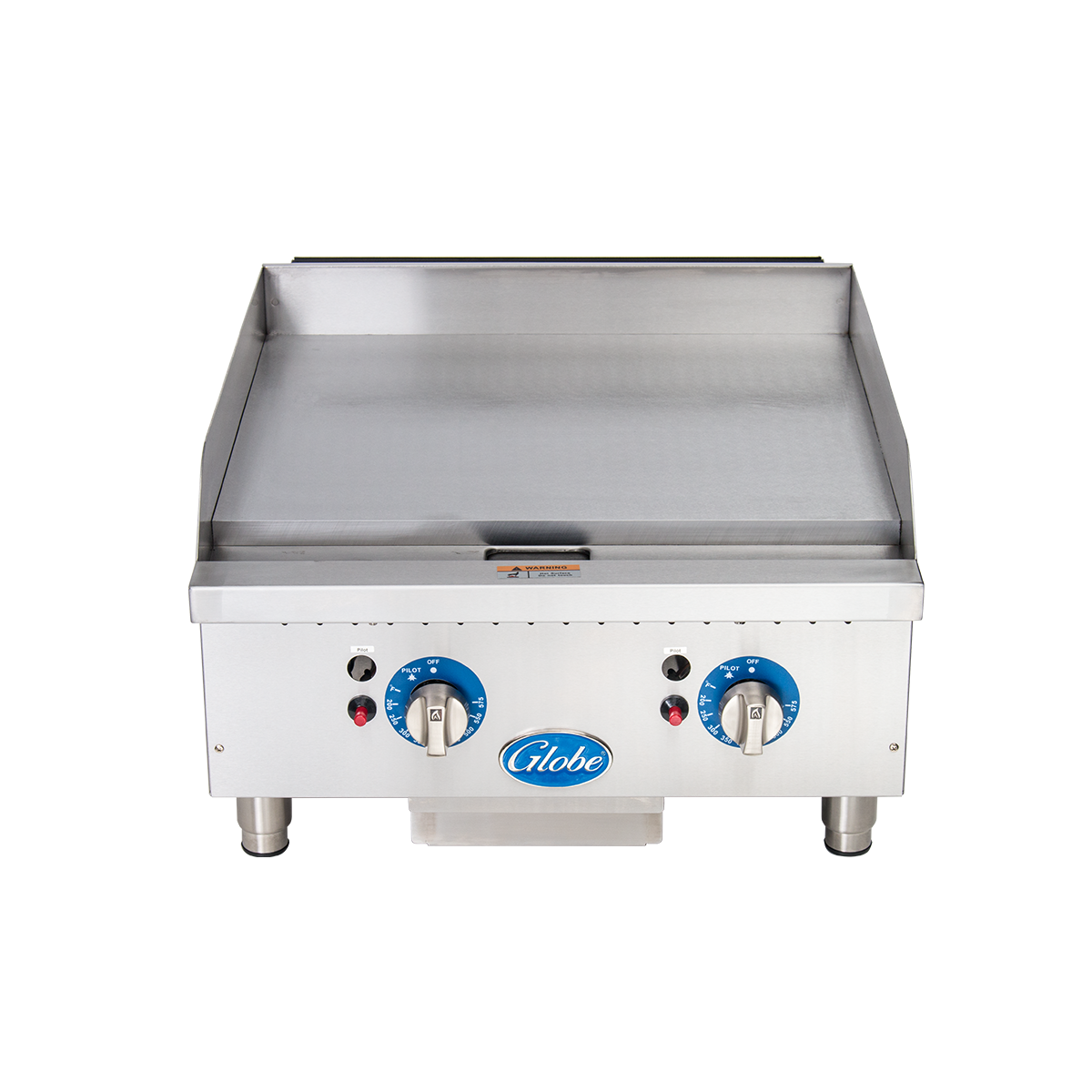 Globe Food Equipment GG24TG 24" Gas Countertop Griddles with Thermostatic Control