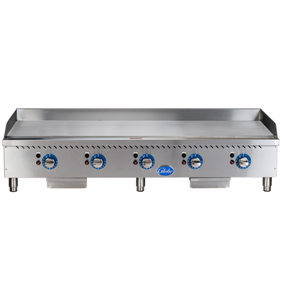 Globe Food Equipment GG60TG 60" Gas Countertop Griddles with Thermostatic Control