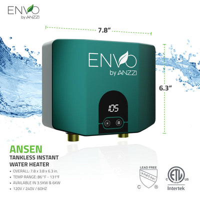 ENVO ENVO Ansen Tankless Electric Water Heater WH-AZ035-M1