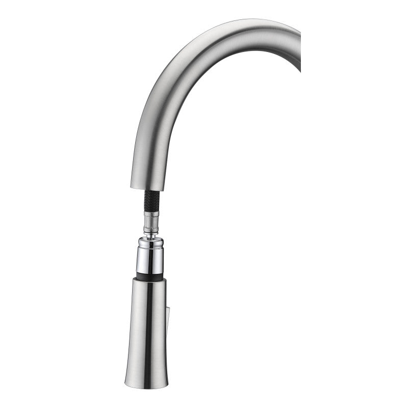 Orbital Single Handle Pull-Down Sprayer Kitchen Faucet in Brushed Nickel KF-AZ186BN