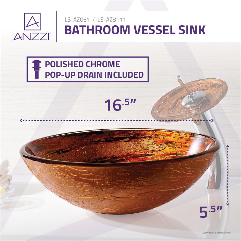 ANZZI Stanza Series Vessel Sink LS-AZ061