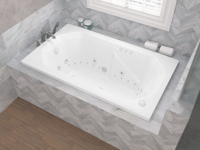 Atlantis Whirlpools Mirage 36 x 60 Rectangular Air & Whirlpool Jetted Bathtub 3660MDR