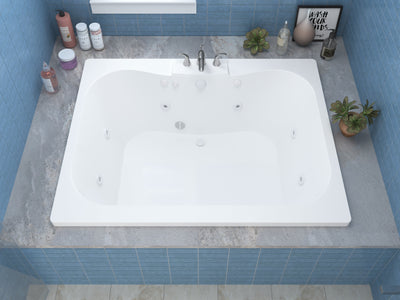 Atlantis Whirlpools Neptune 48 x 60 Rectangular Whirlpool Jetted Bathtub 4860NWL