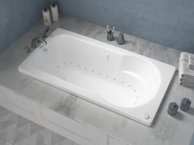 Atlantis Whirlpools Zepher 32 x 60 Rectangular Air Jetted Bathtub 3260ZAL