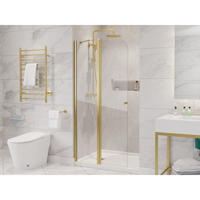 SD-AZ14-01BG - ANZZI ANZZI Romance 72-in. x 33.5-in. Frameless Swinging Shower Door in Brushed Gold