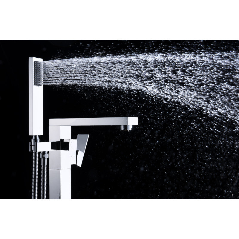 ANZZI Khone 2-Handle Claw Foot Tub Faucet with Hand Shower FS-AZ0037CH