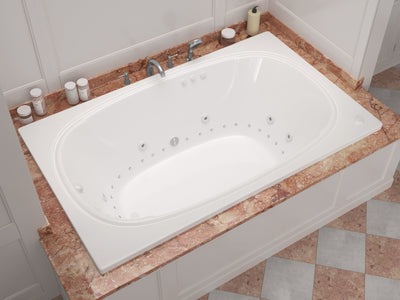 Atlantis Whirlpools Charleston 48 x 72 Rectangular Air & Whirlpool Jetted Bathtub 4872CDR