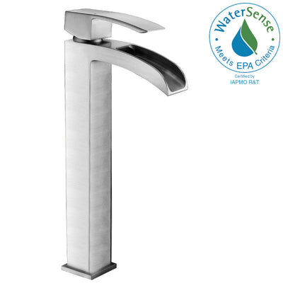 Key Series Single Hole Single-Handle Vessel Bathroom Faucet in Polished Chrome L-AZ097