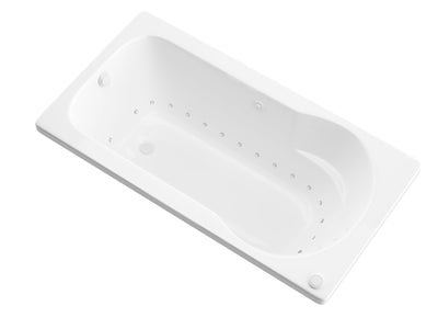 Atlantis Whirlpools Zepher 32 x 60 Rectangular Air Jetted Bathtub 3260ZAL