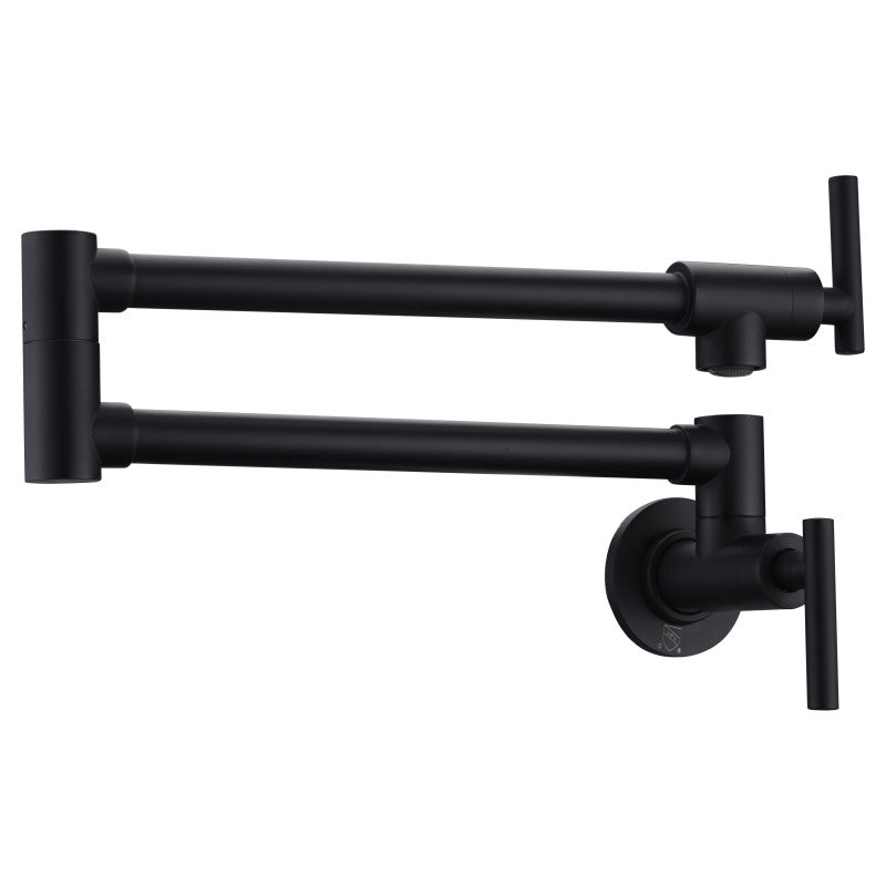 Braccia Series 24" Wall Mounted Pot Filler in Matte Black KF-AZ258BKM