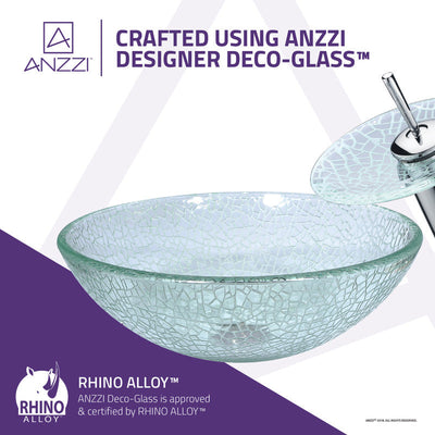 ANZZI Choir Series Deco-Glass Vessel Sink LS-AZ063