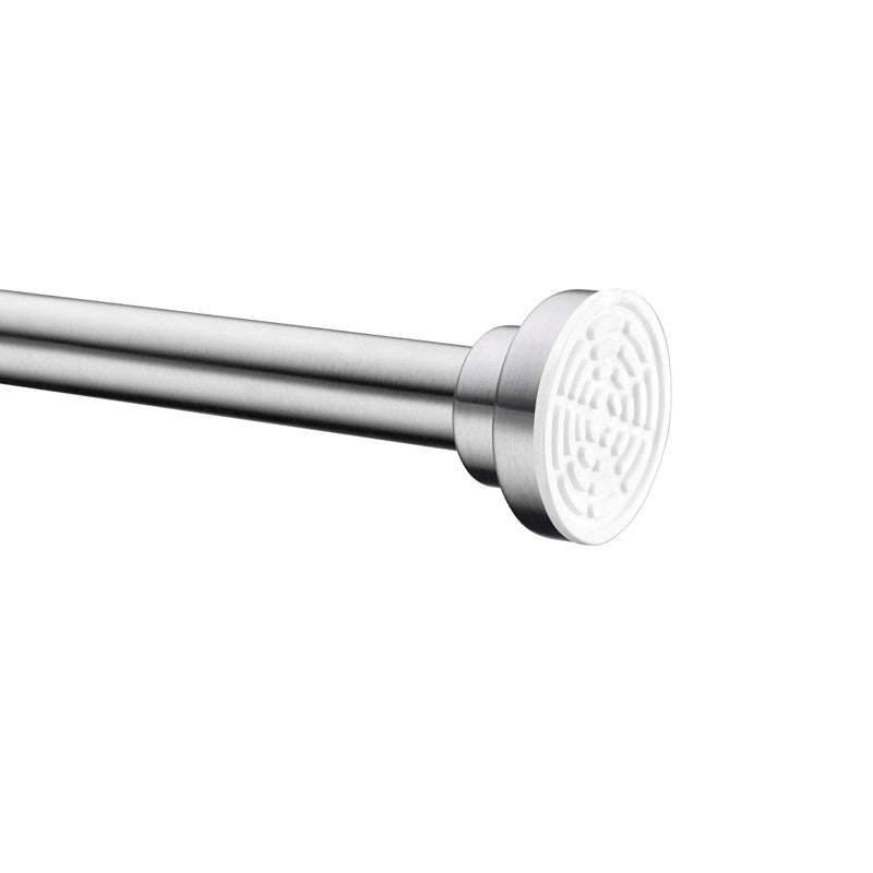 ANZZI 35-55 Inches Shower Curtain Rod with Shower Hooks AC-AZSR55CH