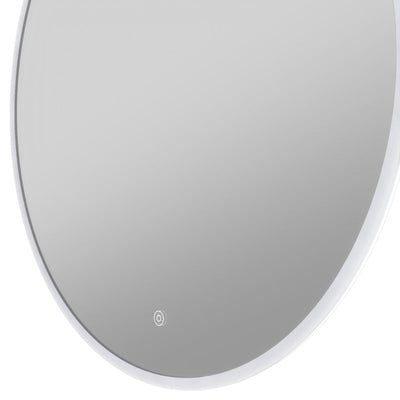 ANZZI 28 in. Diameter Round LED Front Lighting Bathroom Mirror with Defogger BA-LMDFX019AL