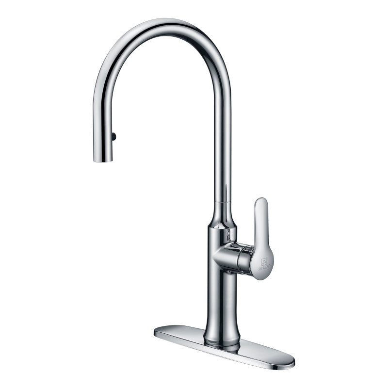 ANZZI Cresent Single Handle Pull-Down Sprayer Kitchen Faucet KF-AZ1068CH