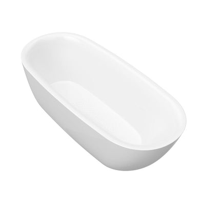 ANZZI Ami 67 in. Acrylic Flatbottom Freestanding Bathtub FT-AZ401