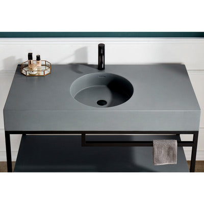 ANZZI Siena 48 in. Console Sink with Matte Grey Counter Top CS-FGC002-MB