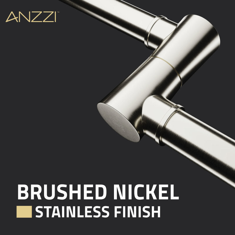 ANZZI Marca 360-Degree 24" Wall Mounted Pot Filler with Dual Swivel KF-AZ259MBBG