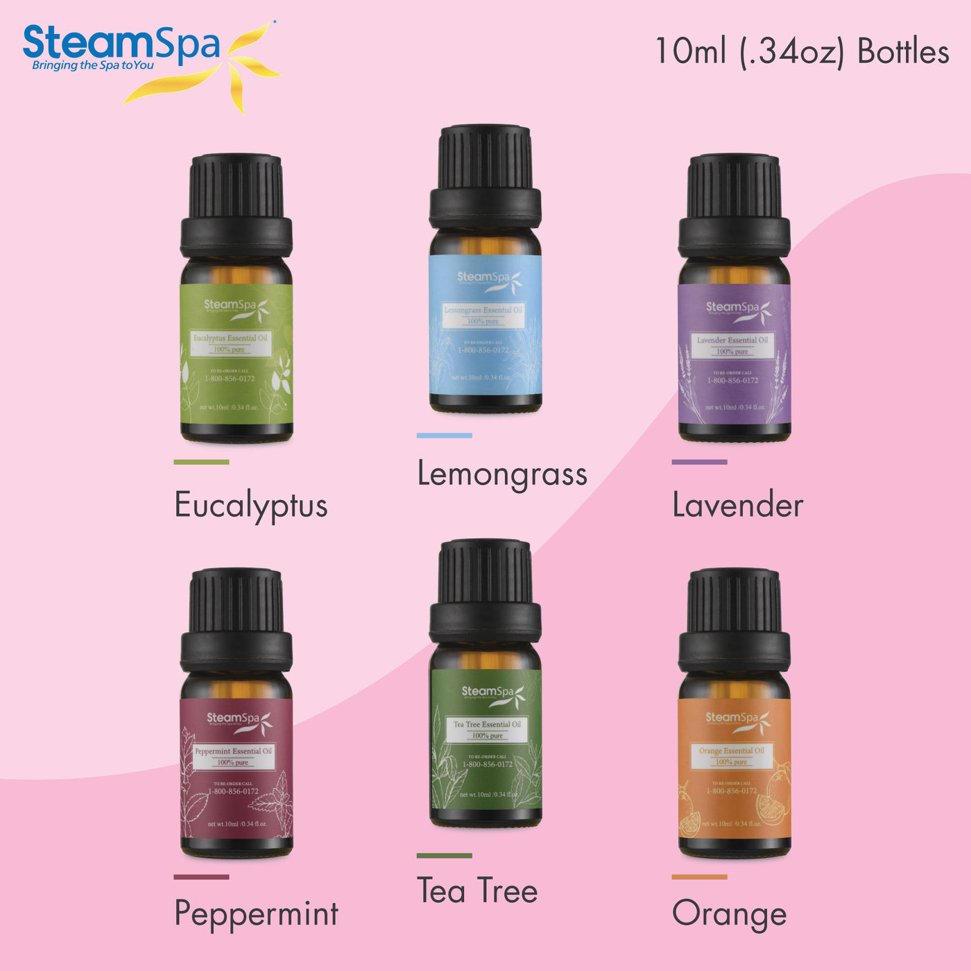 Pure Extract Essential Oils Set SS-EOIL6P-XX