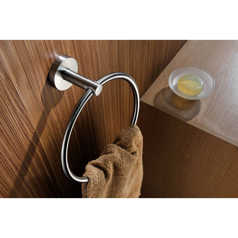 ANZZI Caster Series Towel Ring AC-AZ005BN