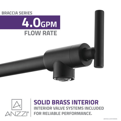 ANZZI Braccia Series 24" Wall Mounted Pot Filler KF-AZ258ORB