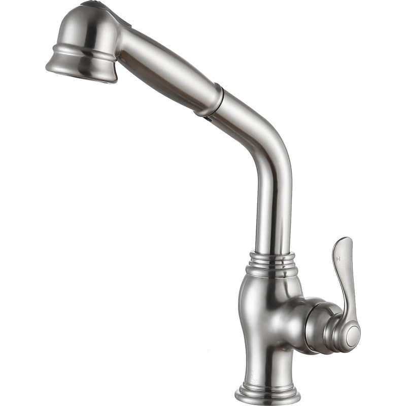 KF-AZ203BN - ANZZI Del Moro Single-Handle Pull-Out Sprayer Kitchen Faucet in Brushed Nickel